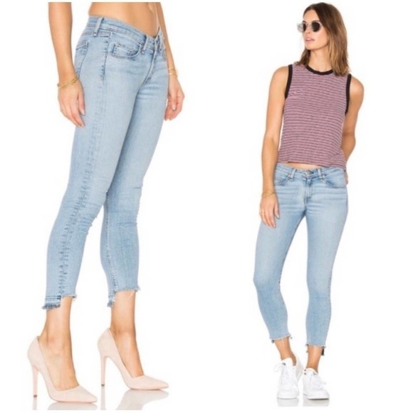 Rag & Bone Capri Wiley step hem skinny jeans size 26 - Picture 4 of 11